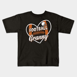 Football Grandma Granny Kids T-Shirt